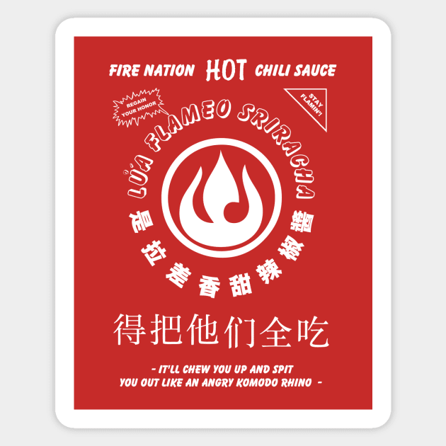 Flameo Chili Sauce Sticker by TheHookshot
